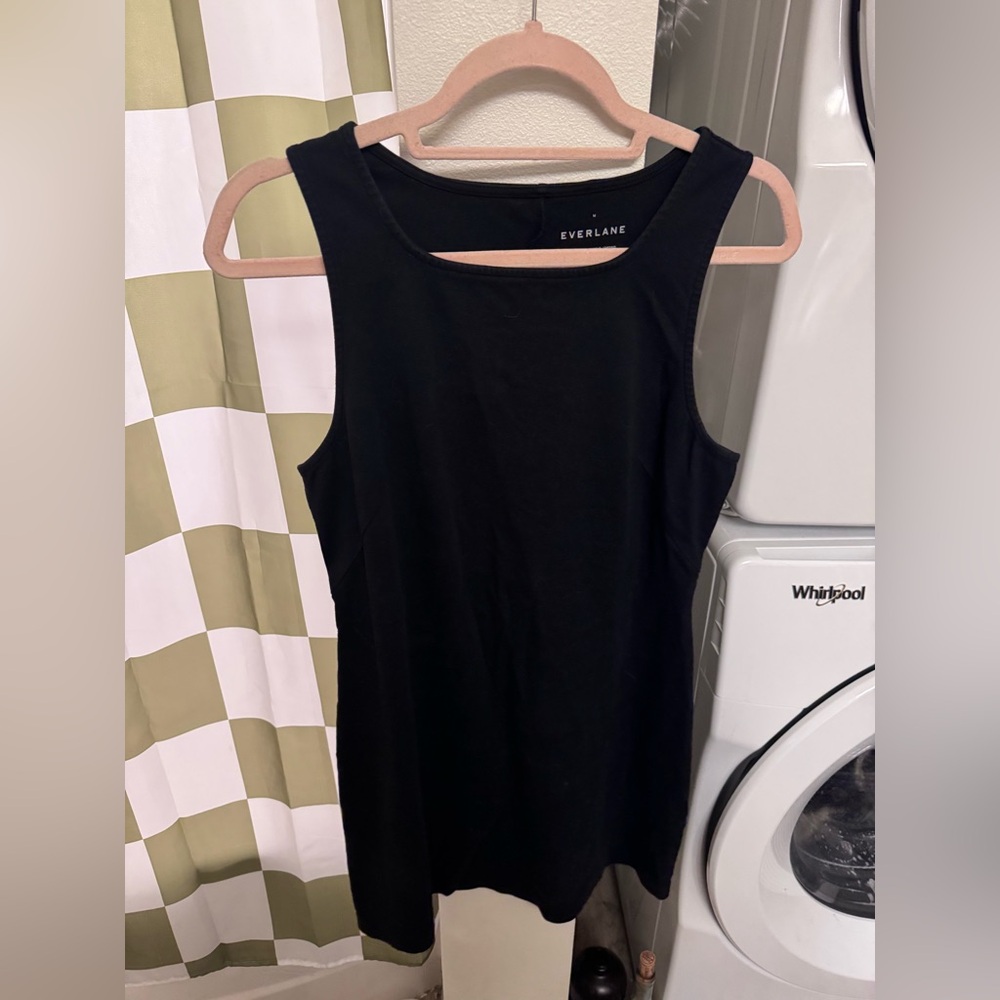 Everlane Classic Black square neck dress mini